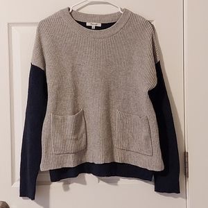Madewell Gray-Navy Sweater size Medium